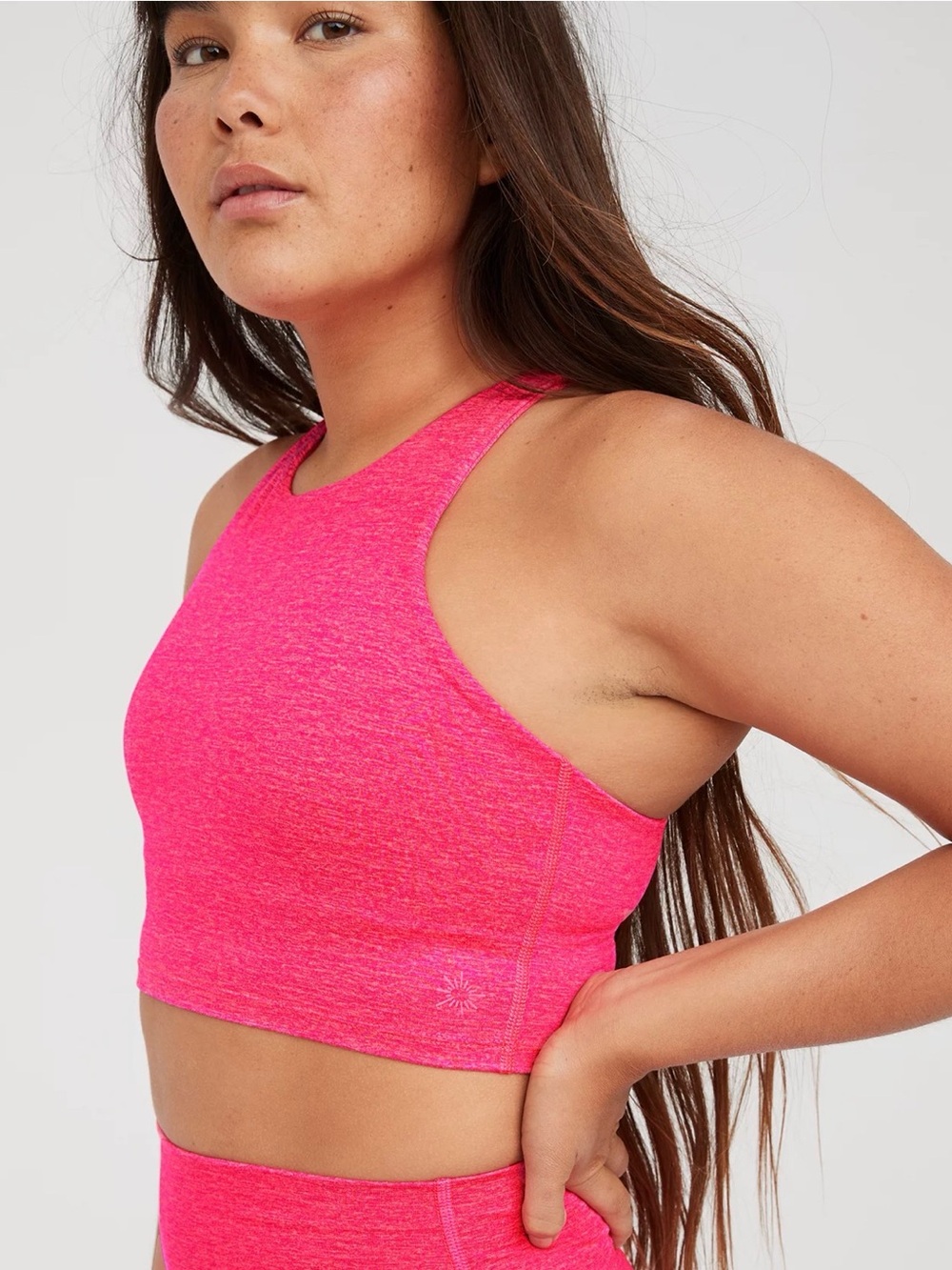 OFFLINE By Aerie The Hugger High Neck Longline Sports Bra